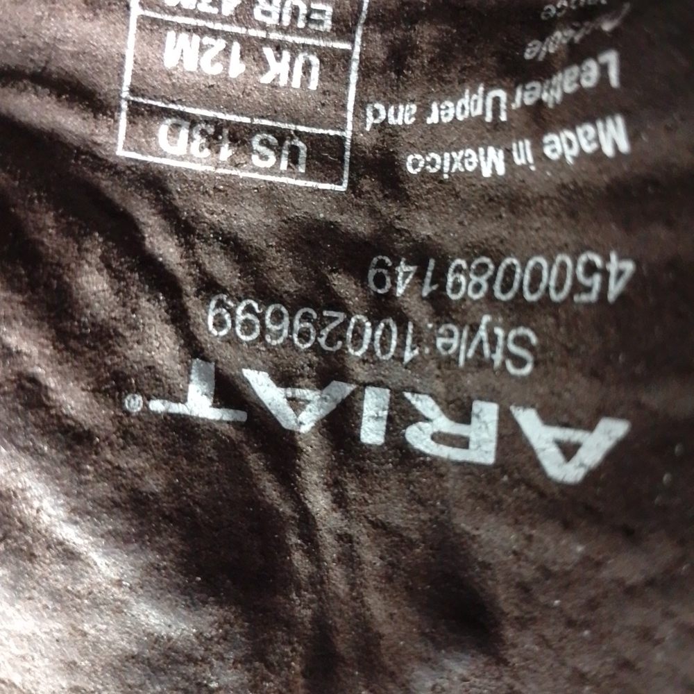 Ariat Brown Leather Cowboy Boots - Picture 6 of 9